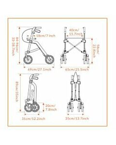 Rollator Trive Uplivin - groen - slechts 6,5 kg